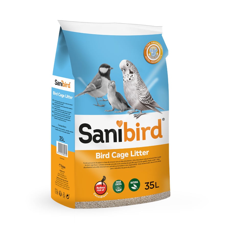 35 L Sanibird Areia absorvente para pássaros