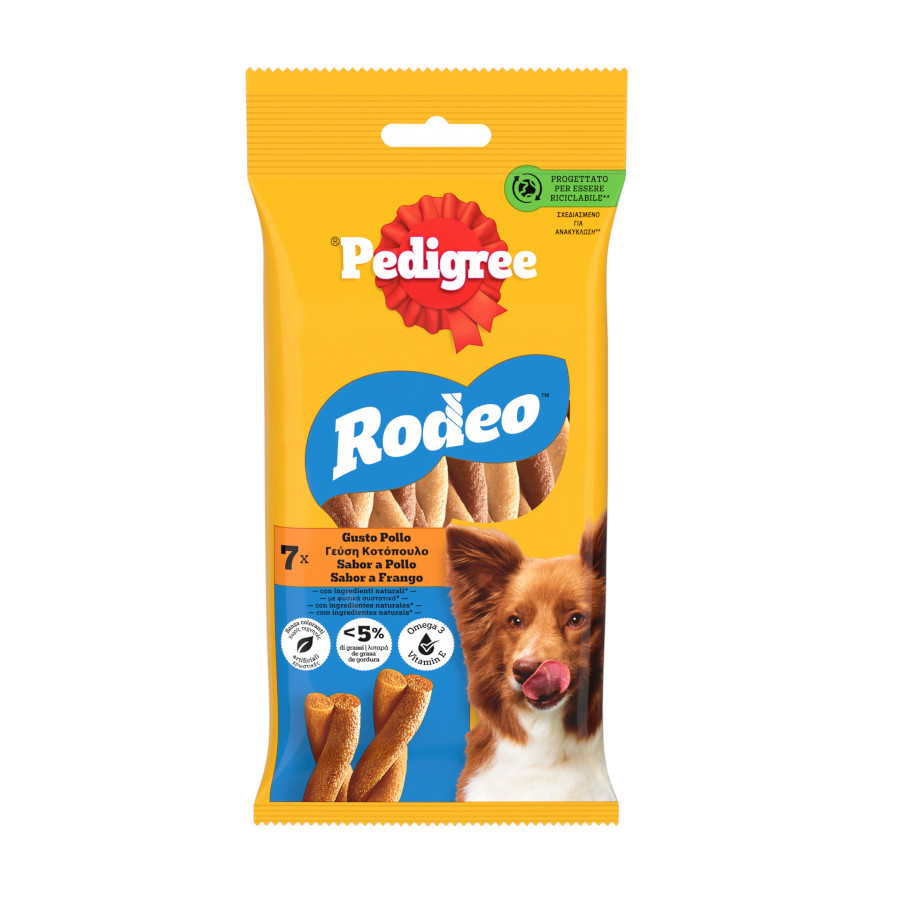 0.123 KG 7 sticks Pedigree Rodeo Barrinhas de Frango Snacks para Cães