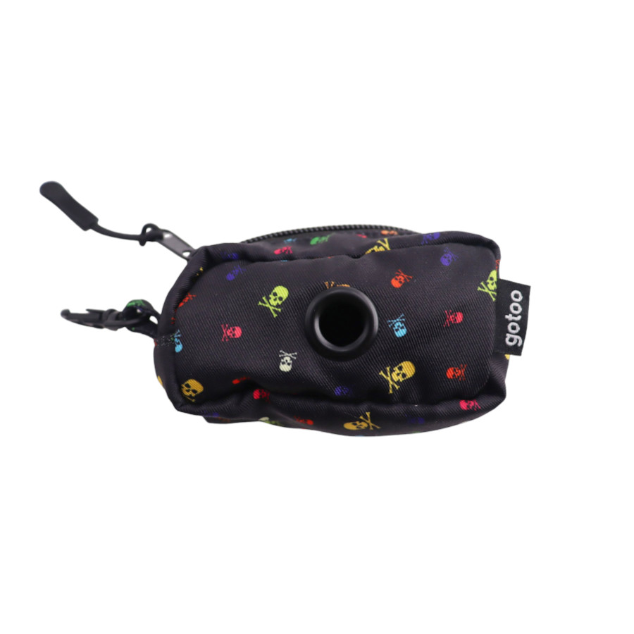 Gotoo Porta saco estampado cinza para cães