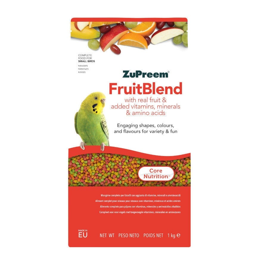 ZuPreem FruitBlend Ração para pássaros pequenos