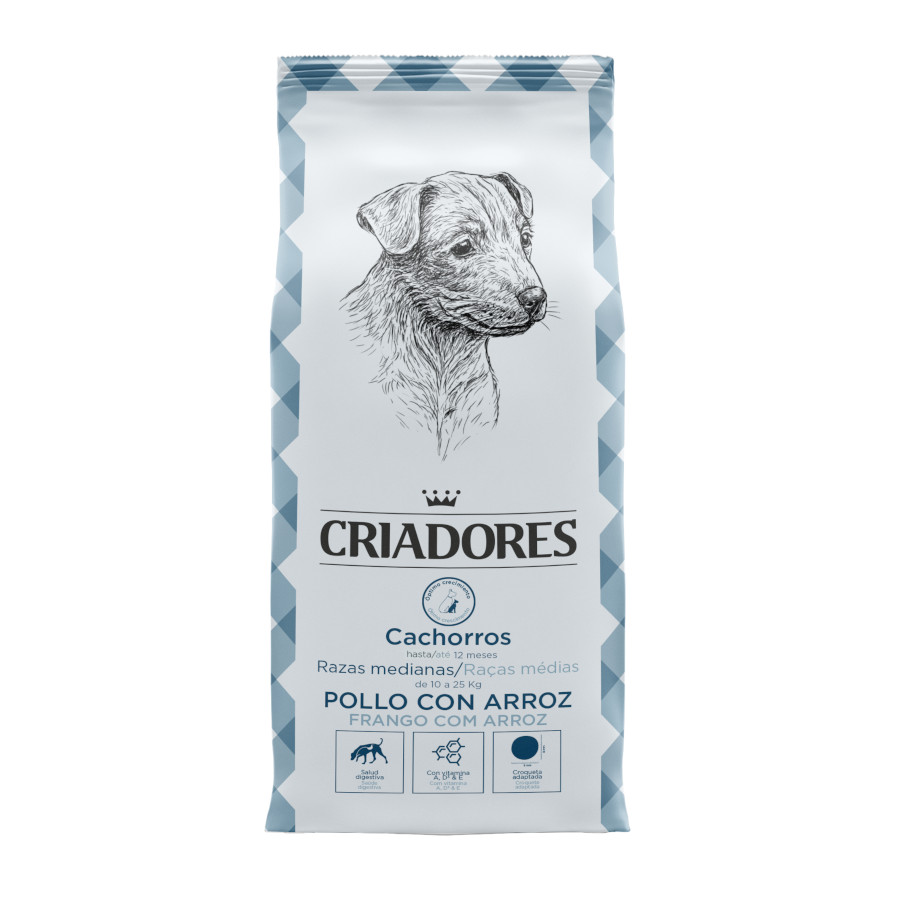 3 kg Criadores Frango e Arroz ração cachorros raças médias