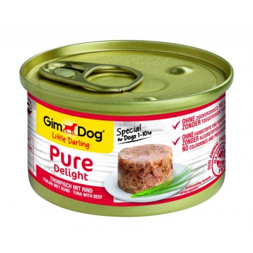 Gimdog Pure Delight Atum com Vaca lata para cães, , large image number null