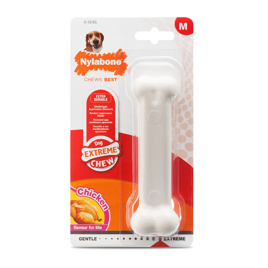 Nylabone Dura Chew Wolf osso mordedor de nylon para cães