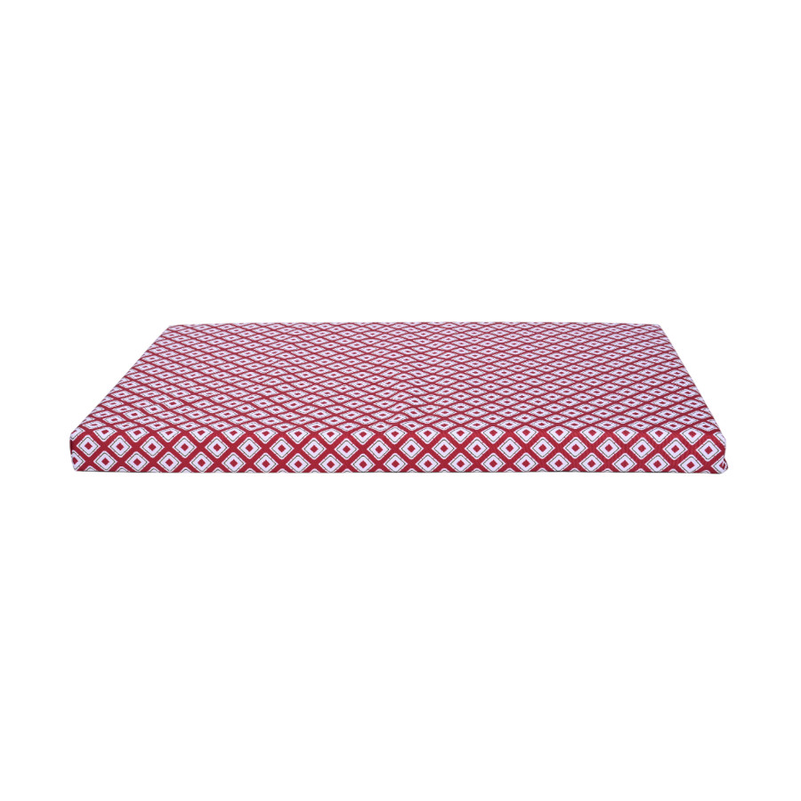 Leeby colchão vermelho impermeável para cães