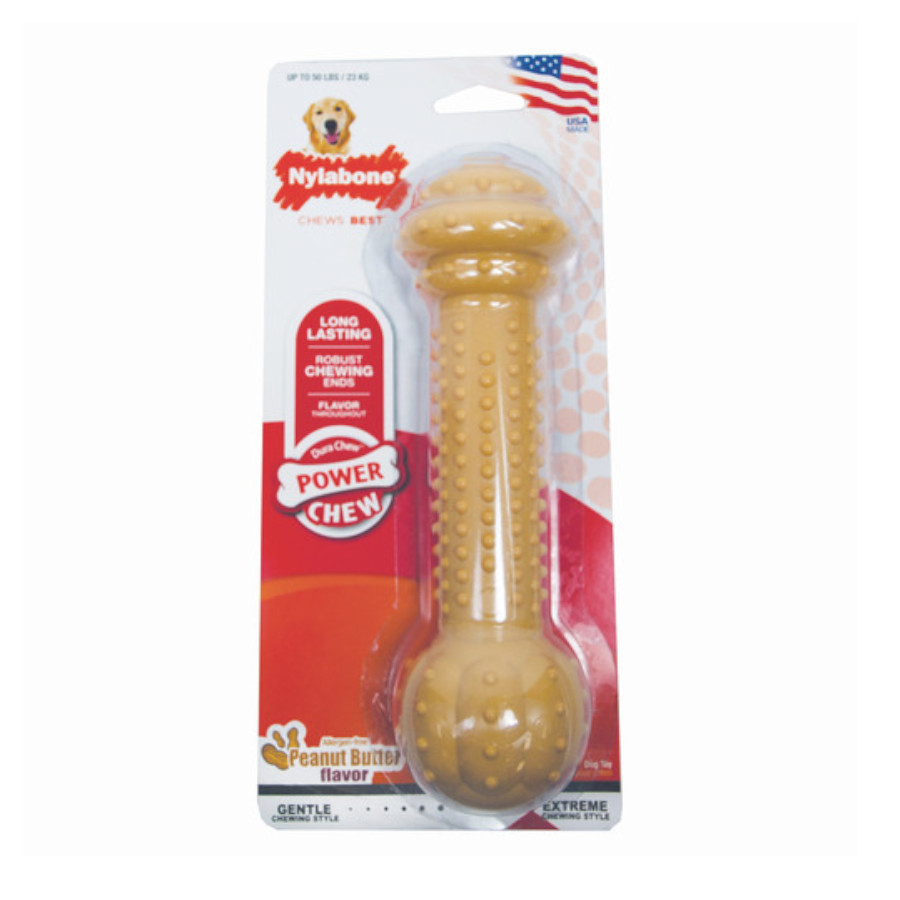 Nylabone Dura Chew Barbell osso mordedor para cães, , large image number null