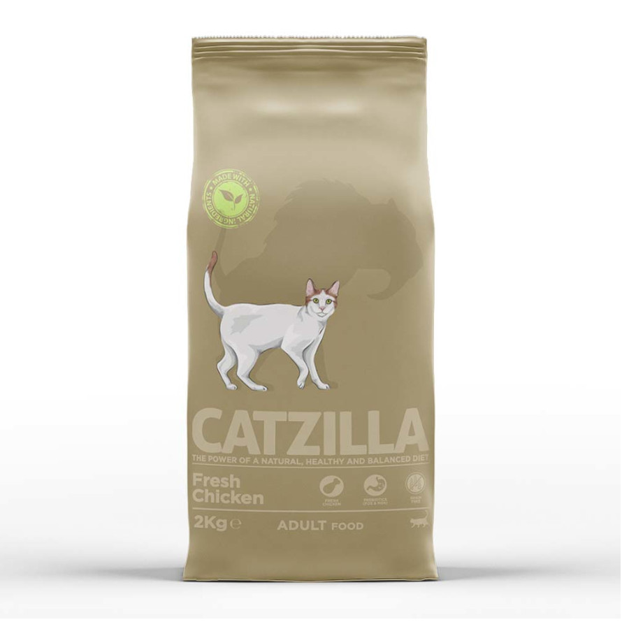 2 x 6 kg Catzilla Grain Free Fresh Frango Pack poupança!