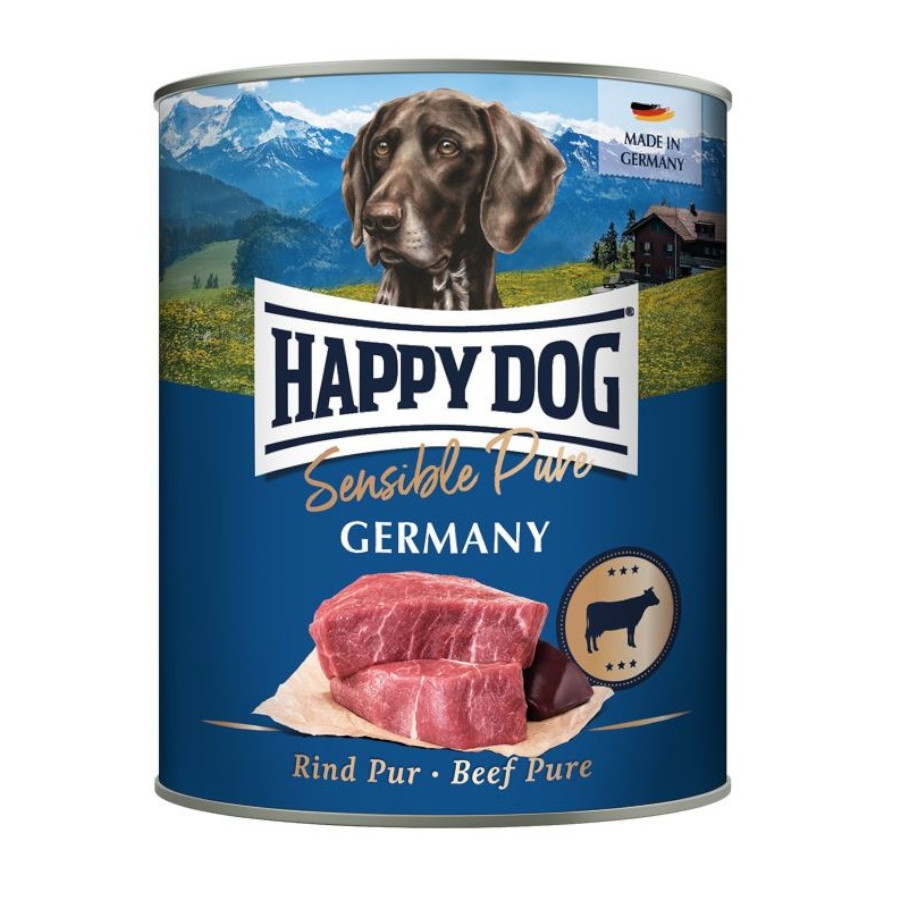 0.4 KG 400 g Happy Dog Pure Terneira lata
