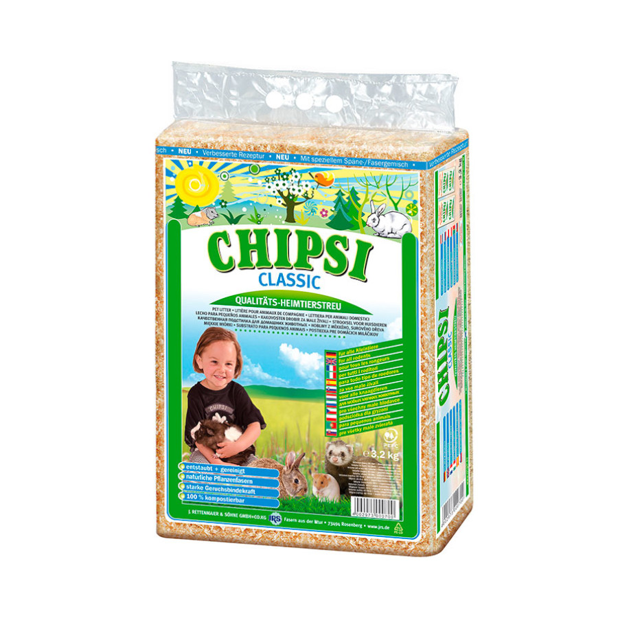 60 L Chipsi Classic Leito com Aparad Naturais para roedores