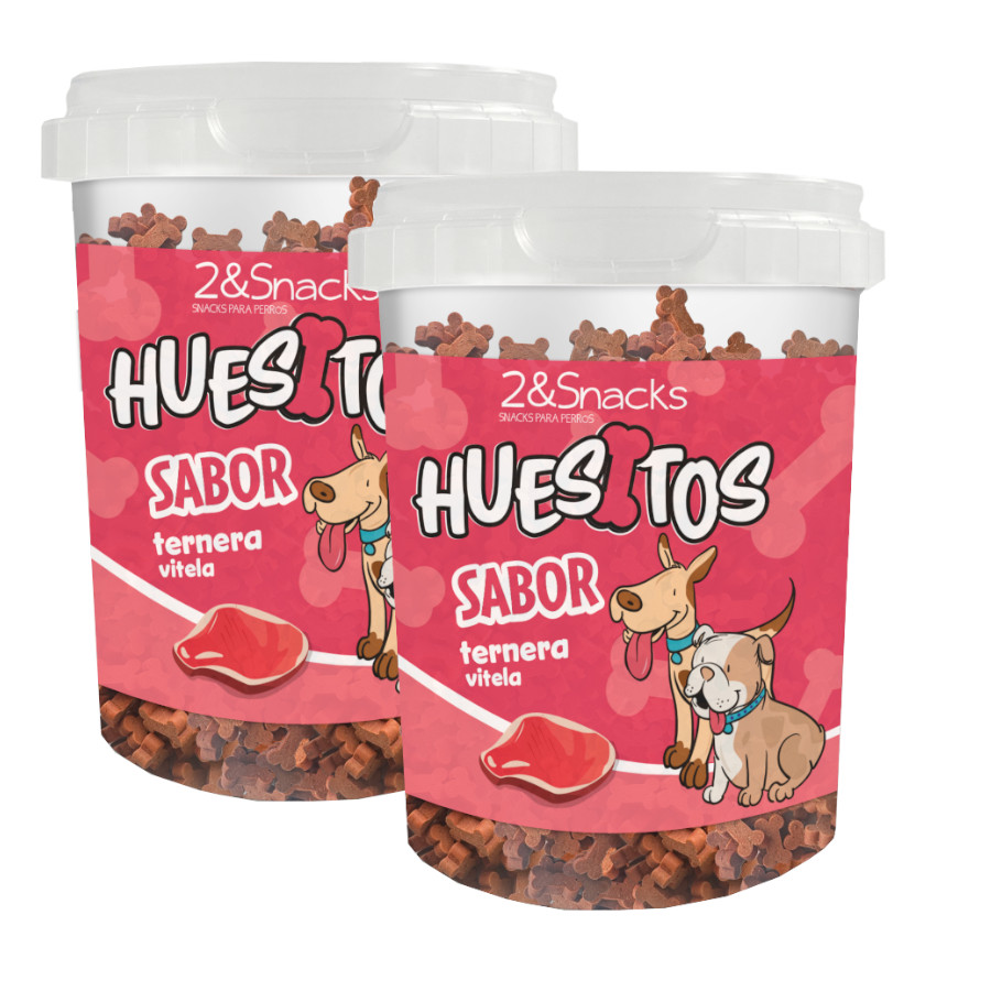 2 uds. x 300 g 2eSnacks Ossos de Vitela para cães Pack poupança!